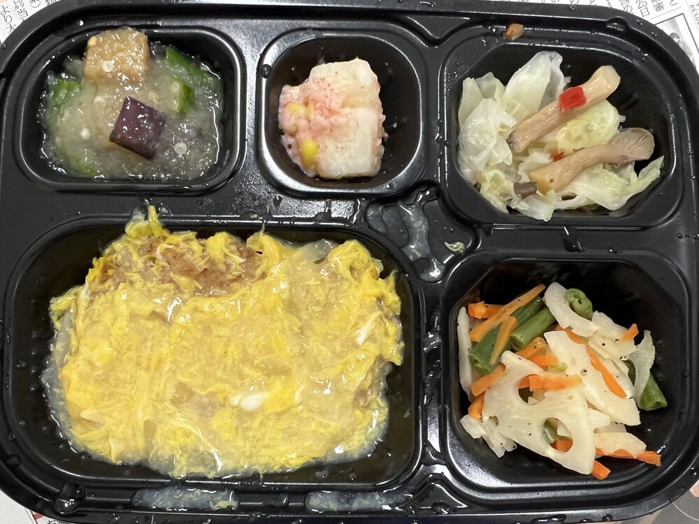 ヒレカツ煮、蓮根の塩炒め 等の画像